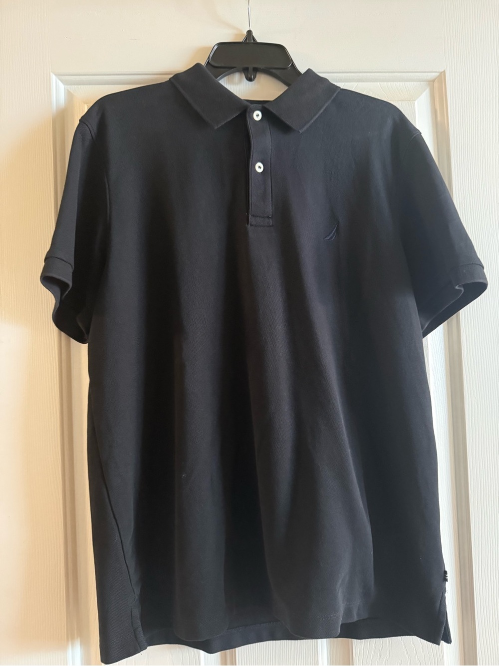 Nautica Black Short-Sleeve Polo